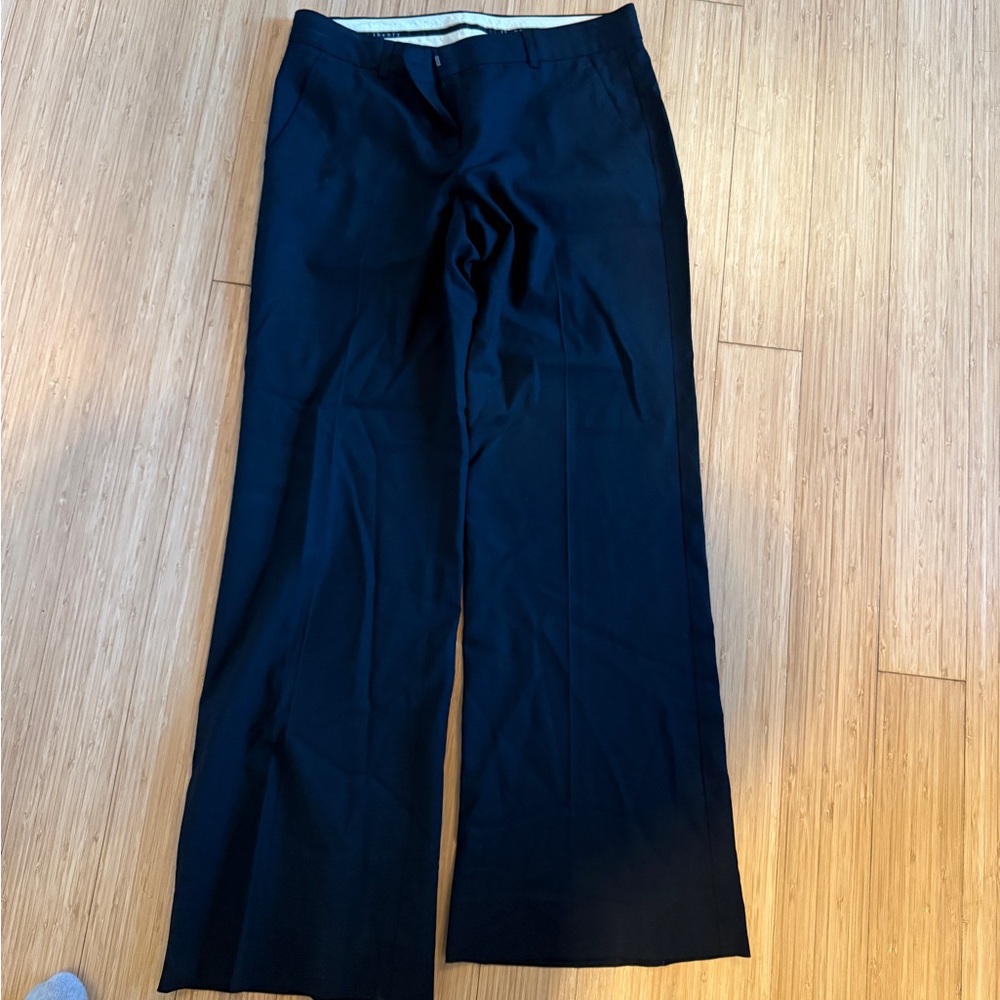 Theory Black Wide-Leg Pants